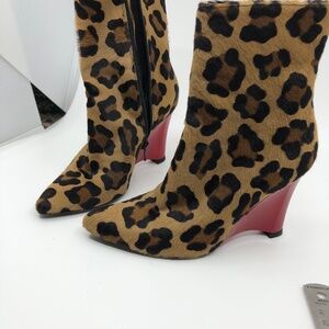 Stuart Weitzman leopard boots